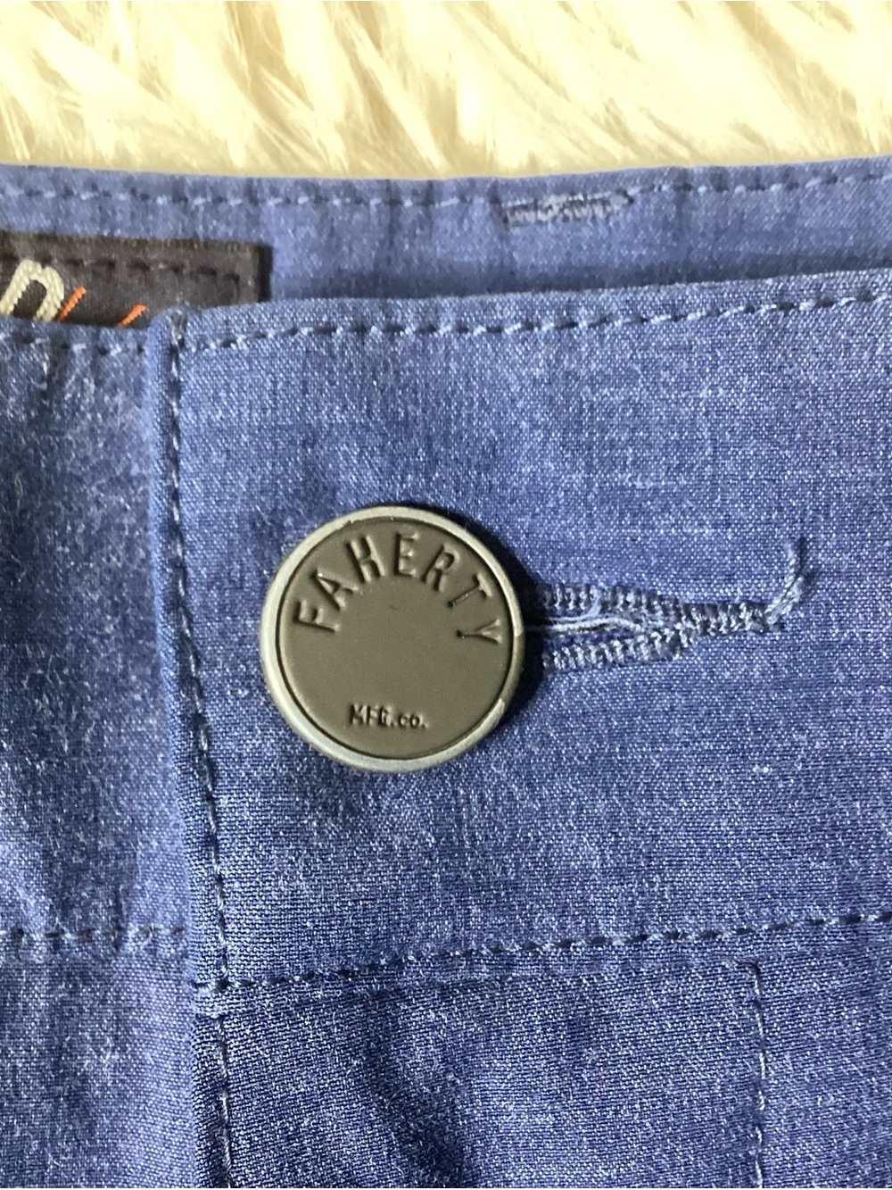 FAHERTY All Day Shorts Blue 33 - Picture 3 of 6